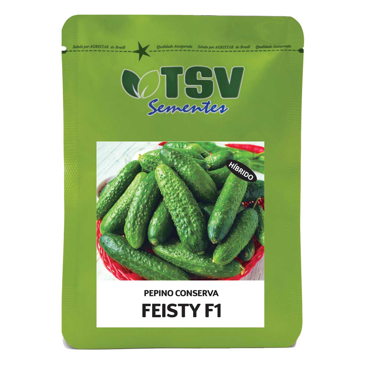 Sementes De Pepino Conserva Híbrido Feisty F1 Tsv - 10g