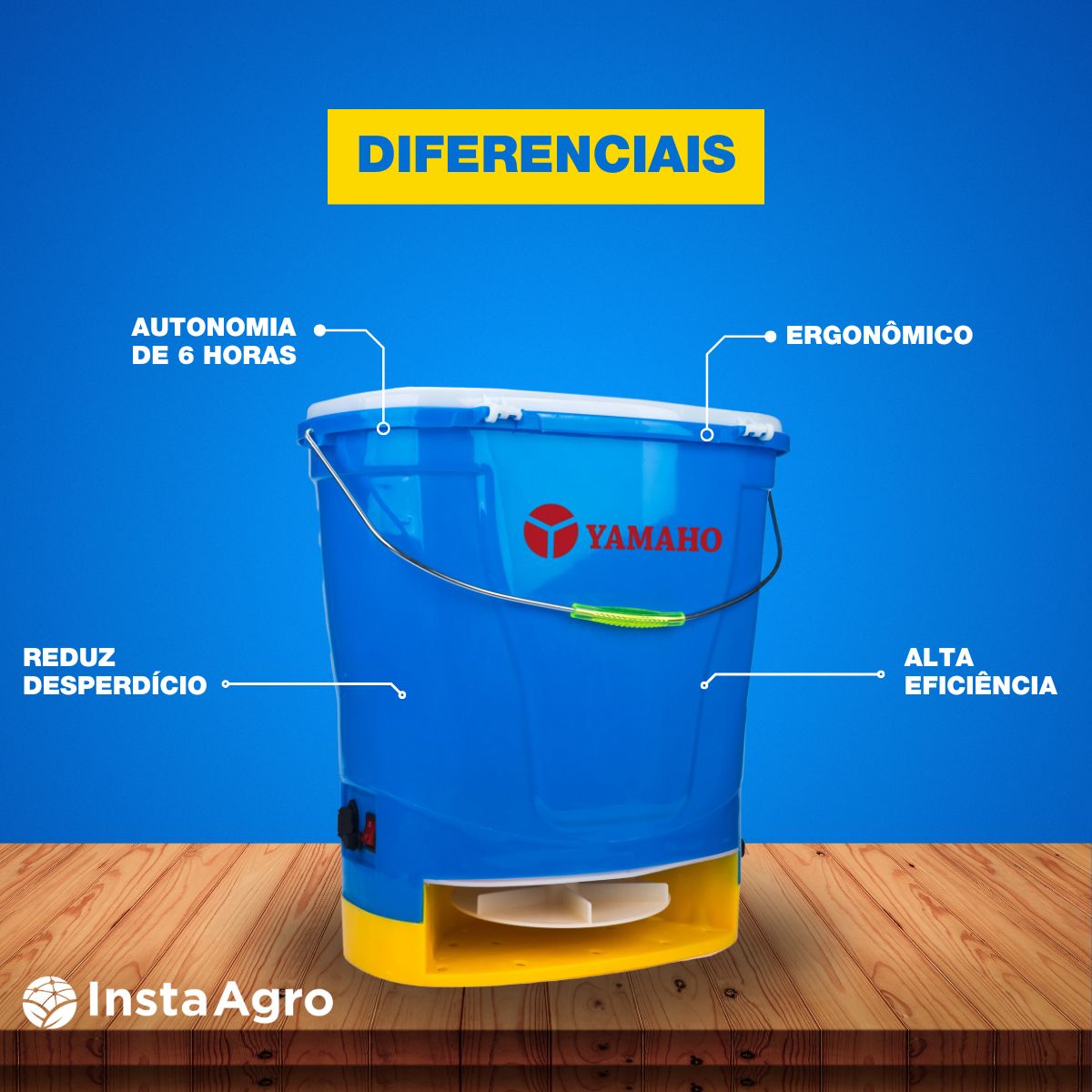 Adubadeira Costal à Bateria 20 Litros - Yamaho | InstaAgro