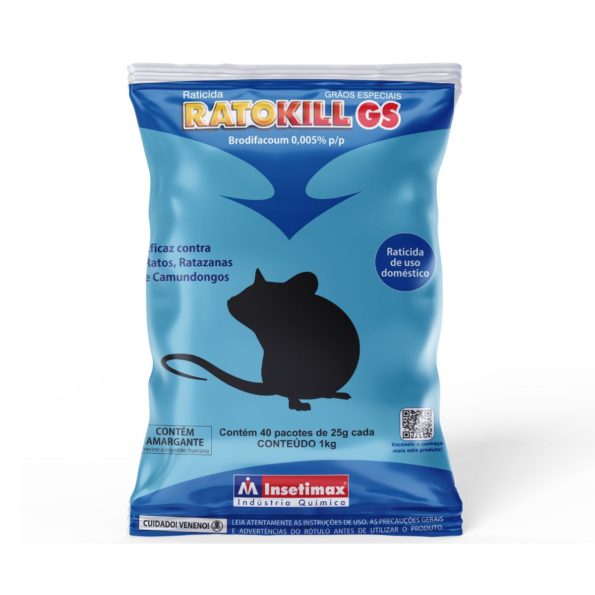 Raticida Ratokill Grãos Especiais Insetimax Pro 1kg
