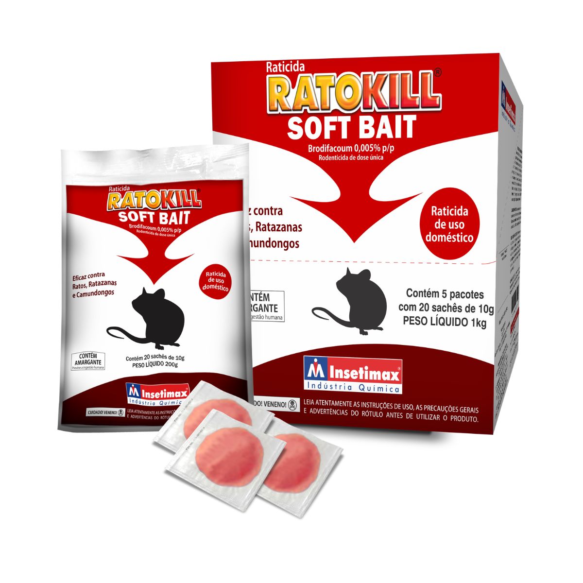 Salmix Raticida Raticida Ratokill Soft Bait Insetimax Pro 200g