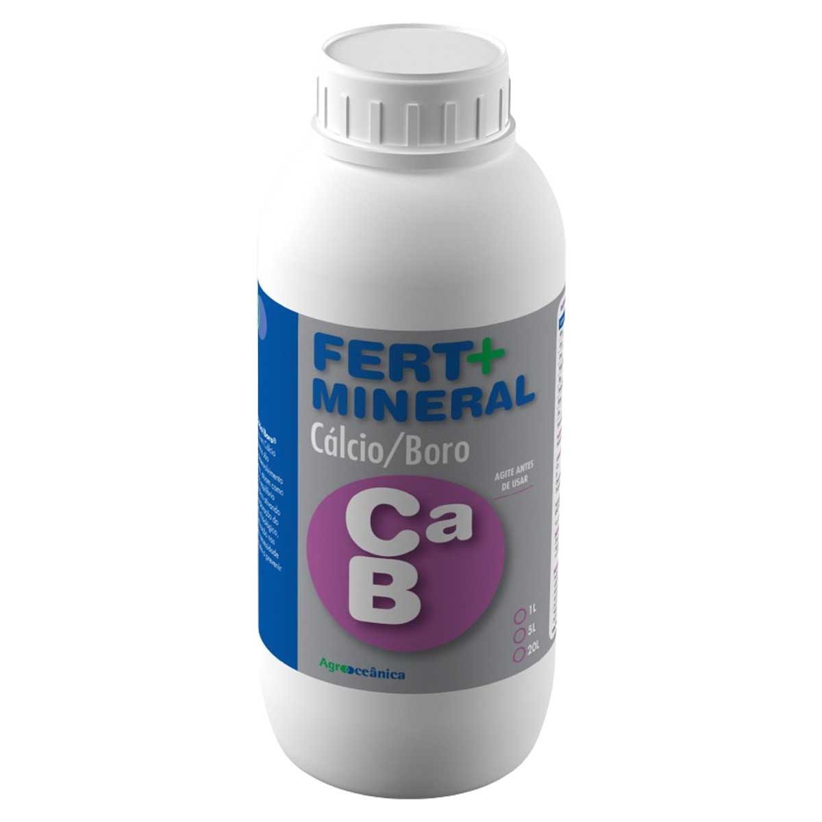 calcio e boro liquido Fertilizante Cálcio E Boro Com Aminoácidos Fert+ Mineral Agrooceânica - 1  Litro
