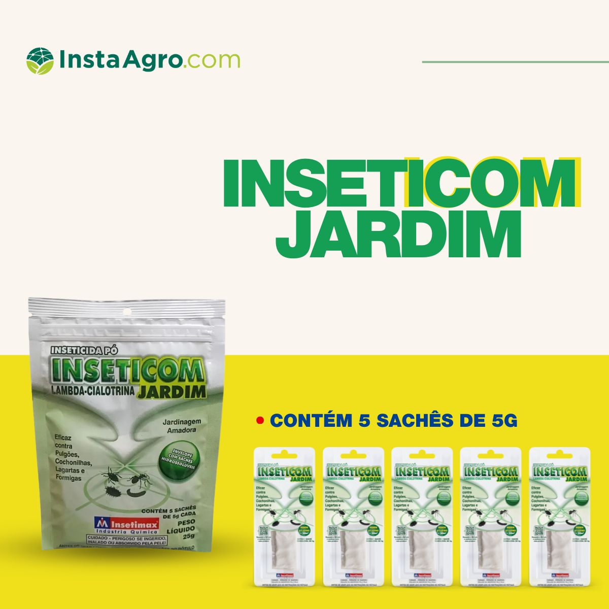 Inseticida Inseticom Jardim Insetimax - 25g