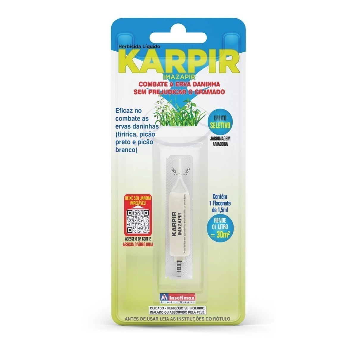 Herbicida Seletivo Para Gramados Karpir Insetimax - 1.5ml