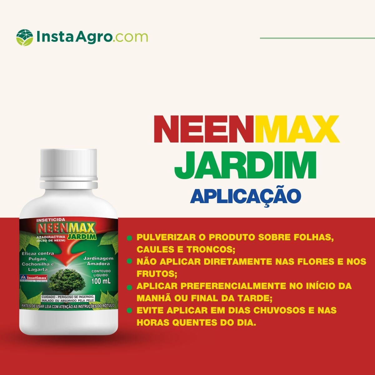 Óleo De Neem Concentrado Neenmax Jardim Insetimax - 100ml