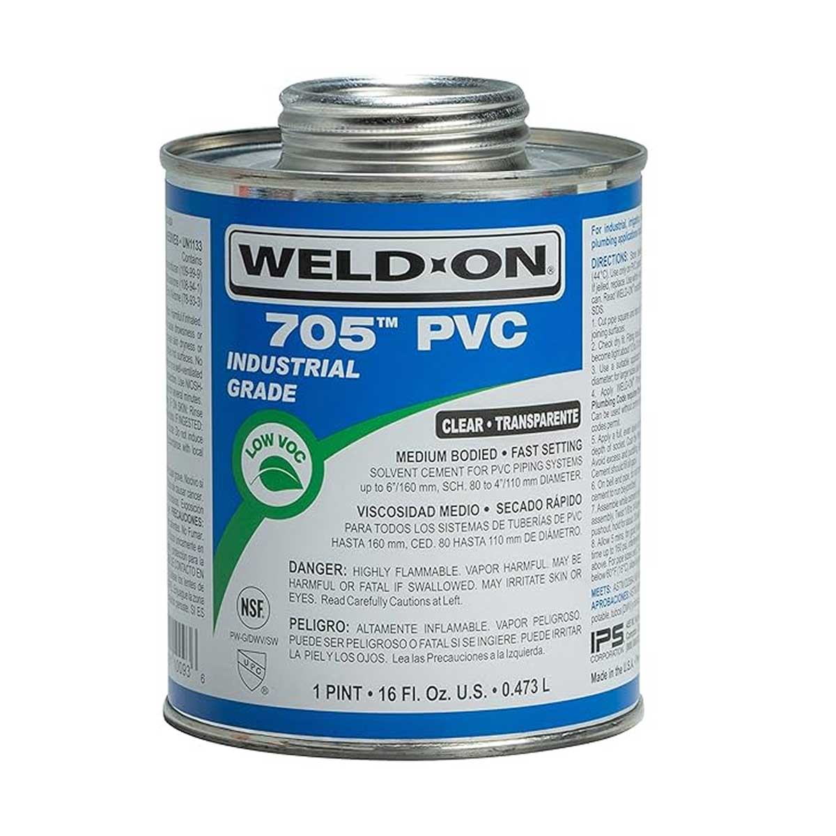 Adesivo Cola para Pvc 705 Weld-on 473ml