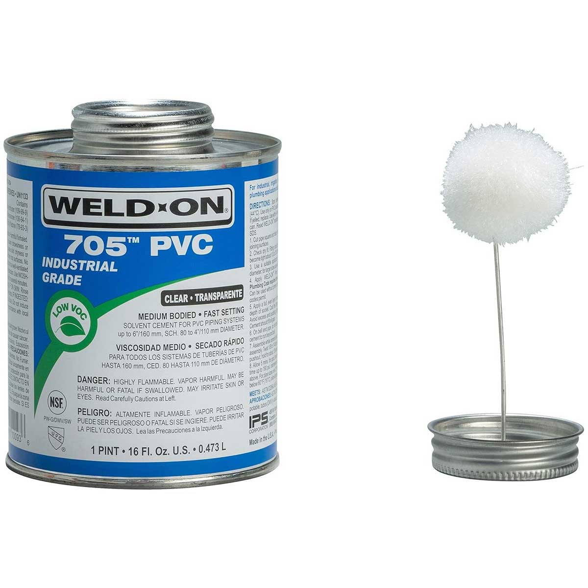 Adesivo Cola para Pvc 705 Weld-on 473ml