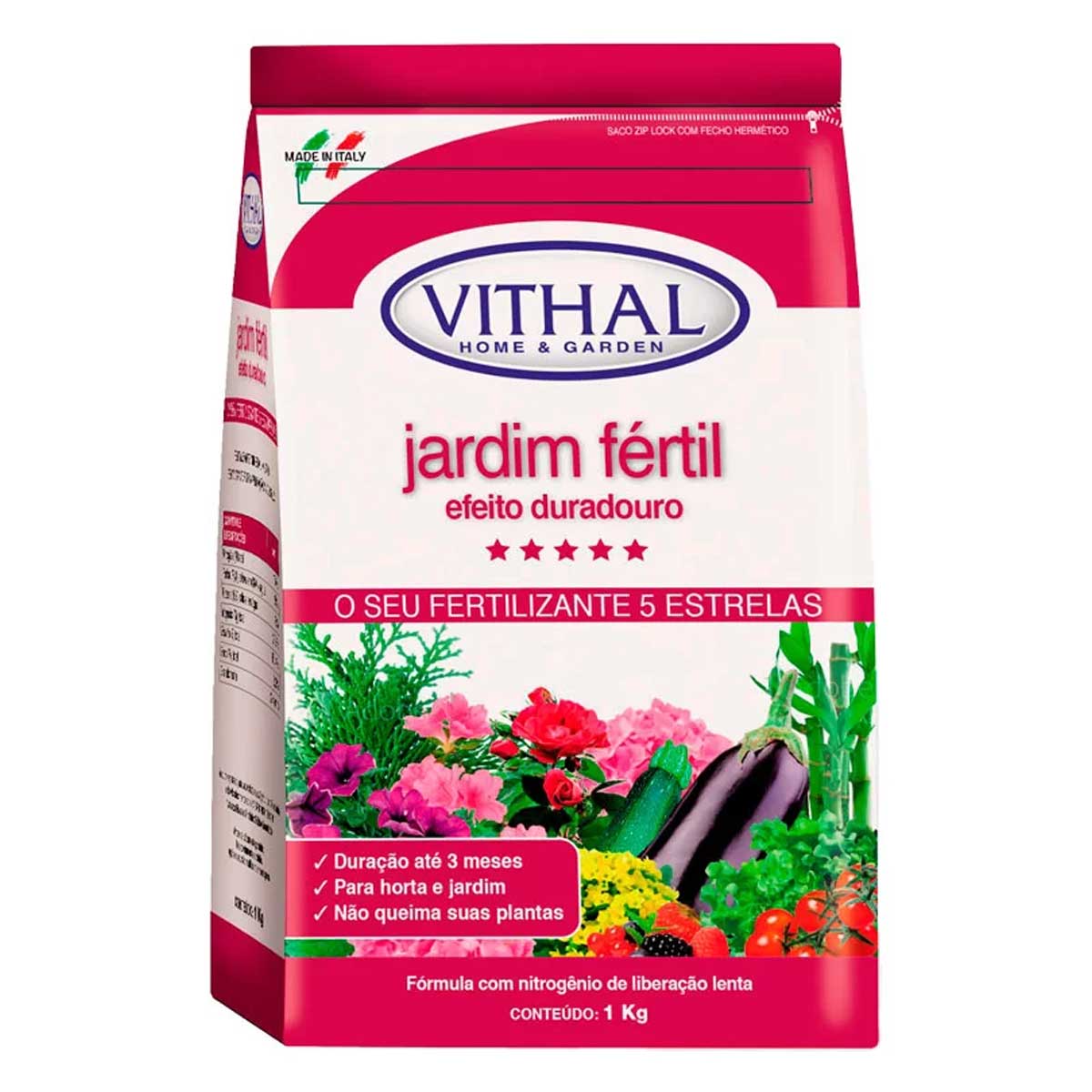 Fertilizante Jardim Fértil Efeito Duradouro Vithal - 1kg