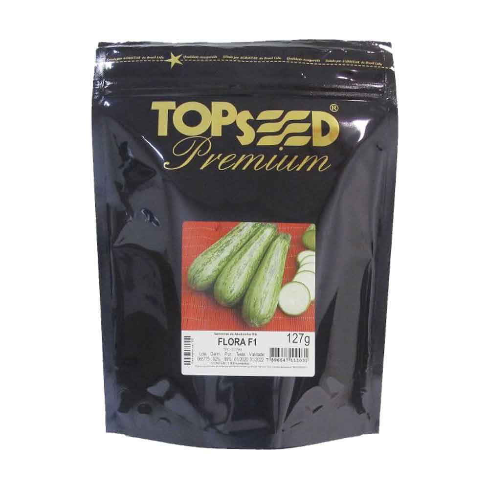Sementes De Abobrinha Híbrida Flora F1 Topseed Premium - 1mx